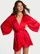 Халат Victoria’s Secret Satin Sparkle Bow Short Robe М/L Червоний (27178750D) - зображення 1