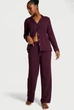 Піжама (сорочка + штани) Victoria's Secret SoSoft™ Modal Long Pajama Set S Regular Бордо (27178759D) - изображение 1