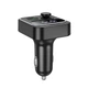 FM-трансмітер модулятор Hoco E85 Tiger Bluetooth USB+Type-C з дисплеєм чорний (RZN-23105358) - изображение 4