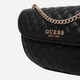 Сумка кросс-боди через плечо женская из искусственной кожи маленькая Guess Atabey Hobo HWQG98-94210-BLA Black (198659018559) - изображение 7