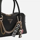 Сумка кросс-боди через плечо женская из искусственной кожи средняя Guess Brooke Hobo HWBG98-99060-BLA Black (198659044558) - изображение 6