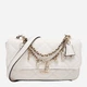 Сумка кросс-боди через плечо женская из искусственной кожи маленькая Guess Libby 2 Comp Satchel HWGG99-12200-OFF Off White (198659053505) - изображение 1