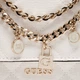 Сумка кросс-боди через плечо женская из искусственной кожи маленькая Guess Libby 2 Comp Satchel HWGG99-12200-OFF Off White (198659053505) - изображение 7