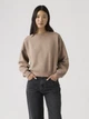 Світшот на флісі утеплений жіночий Levi`s Vintage Boxy Sweatshirt Womens 005I9-0001 XS Бежевий (5401187757421) - зображення 1