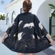 Накидка-кімоно стиль хаорі Honey Fashion Accessories Onesize чорний (50к026) - изображение 6