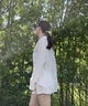 Жіночий літній костюм сорочка та шорти Honey Fashion Accessories М молочний (6-95) - зображення 7