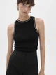 Майка MANGO 9089561 Чёрный XS MNO2370 - изображение 1