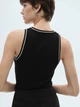 Майка MANGO 9089561 Чёрный XS MNO2370 - изображение 6