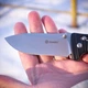 Ніж складаний Ganzo G720-B, сталь 440C, G10 чорні - зображення 3