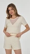 Пижама женская Ellen Cecillia creamy lpm 2071/06/01 L кремовый - изображение 1