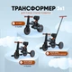 Триколісний велосипед з батьківською ручкою керування EL CAMINO ME 1202 FOLDI Graphite - зображення 3