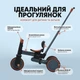 Триколісний велосипед з батьківською ручкою керування EL CAMINO ME 1202 FOLDI Graphite - зображення 5