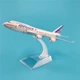 Колекційна металева лита модель пасажирського літака 1:400 Boeing 747 Air France 16 см - зображення 2