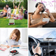 Портативный CD-плеер Bluetooth-колонка Lyutiore KC918 аккумуляторный с FM-радио и пультом ДУ настенный дисплей - изображение 6