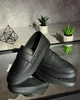 Лофери чоловічі чорні натуральна шкіра на чорній підошві 43 (5895) - изображение 4