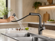 Кран/змішувач Faucet CR-8429 Багатофункціональний метал / Змішувач для миття / Кран-змішувач для кухні Графіт матовий - зображення 4