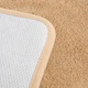 Коврик для ванной комнаты прорезиненный противоскользящий M Beige 100 * 60 см ковер в ванную на резиновой основе мягкий микрофибра антискользящий бежевый - изображение 4