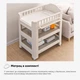 Столик пеленальный Mealux Betty с матрасом (KD-E052 Grey/White + mattres) - изображение 6