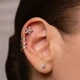 Серьги серебряные джекеты 40103д - изображение 3