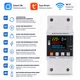 Розумне WiFi реле з повним захистом, лічильниками, таймером 1P+N 80A 230V Smart Life, Tuya [TVPS1-80LW] Taxnele - зображення 1