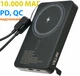 УМБ Павербанк 10000 mAh PD 20W ,V-0018 Ультра Тоникий Беспроводной Магнитный Быстрая Зарядка 15W Magsafe QC 3.0 Для Айфона Телефона Сматфона Роутера Планшета Наушников Съемный Кабель Type-C - изображение 1