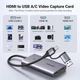 Картка відеозахоплення Ugreen 4K@30Hz HDMI HDMI to USB 3.0 Gray (CM726) - зображення 6