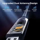 WiFi-адаптер UGREEN USB AX900 + Bluetooth 5.4 WiFi 6 Adapter 5GHz/2.4GHz 6dBi Black (CM845) - изображение 5