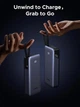 Зовнішній акумулятор повербанк UGREEN Power Bank Nexode Power Bank 20000 mAh 45 W з вбудованим кабелем Grey (PB536) - зображення 4