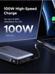 Зовнішній акумулятор повербанк UGREEN Power Bank 20000 mAh 145 W для ноутбука з кабелем Grey (PB551) - зображення 3