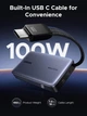 Зовнішній акумулятор повербанк UGREEN Power Bank 20000 mAh 145 W для ноутбука з кабелем Grey (PB551) - зображення 8