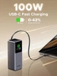 Внешний аккумулятор повербанк UGREEN Nexode Power Bank 20000mAh 165W со встроенным кабелем Grey (PB726) - изображение 2