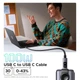 Кабель зарядный Ugreen Type-C to Type-C PD 100W with LED Display 3 м Black (L509) - зображення 2