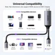 Кабель перехідник Ugreen HDMI to USB C 4K@60Hz 1080P@120Hz недвопрямований 2 м Grey (CM773) - зображення 7
