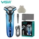 Электробритва VGR V-313, роторная, IPX7, синяя - изображение 1