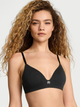 Бюстгальтер без кісточок безшовний бавовняний Victoria's Secret Cotton Logo Hardware Lightly Lined, сірий, 34А - зображення 1