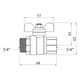 Кран кульовий STA LB 3/4" ВН PN40 (STA-100034) - зображення 2