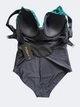 Слитный купальник Fuba 26069-1 черный-зеленый 4XL - изображение 7