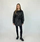Куртка жіноча на кнопках стьожка чорна, 2XL-3XL - зображення 2