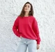 Світшот жіночий трикотаж малиновий, 2XL;3XL - зображення 2