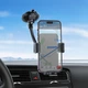 Автодержатель для телефона HOCO H38 Cheetah car holder(windshield) Black - изображение 9