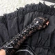 Митенки кружевные готические со шнуровкой черные Y2K one size (GOTH33) - изображение 4