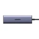 USB-хаб UGREEN CM511 5-in-1 USB-C to DisplayPort+3xUSB-A 3.0+USB-C 3.0 + USB-C PD 3.0 100W Power Port Gray (75642) - изображение 4