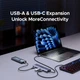 USB-хаб UGREEN CM511 5-in-1 USB-C to DisplayPort+3xUSB-A 3.0+USB-C 3.0 + USB-C PD 3.0 100W Power Port Gray (75642) - изображение 10