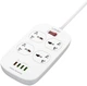 Сетевой фильтр-удлинитель LDNIO 4 Розетки 4 USB 2 м White (SC4407Q) - изображение 1
