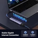 USB-хаб UGREEN CM475 USB 3.0 to Gigabit + 3xUSB 3.0 Converter with USB-C Power Port Grey (60554) - изображение 7