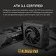 Блок живлення 750 Вт, 80 Plus Gold, atx 3.1, 120 мм hdb Fan, 6 sata + 4 pci-e Cougar gst750 - зображення 8