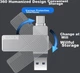 Флеш память USB Lenovo F500 256GB Type-C USB 3.2 Silver - изображение 4