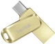 Флеш память USB SanDisk DDC4 256GB Type-C USB 3.2 Gold - изображение 1