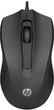 Мишка дротова HP 100 USB, чорна - изображение 1