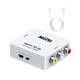 Конвертер HDMI to AV RCA аудио и видео адаптер White - изображение 1
